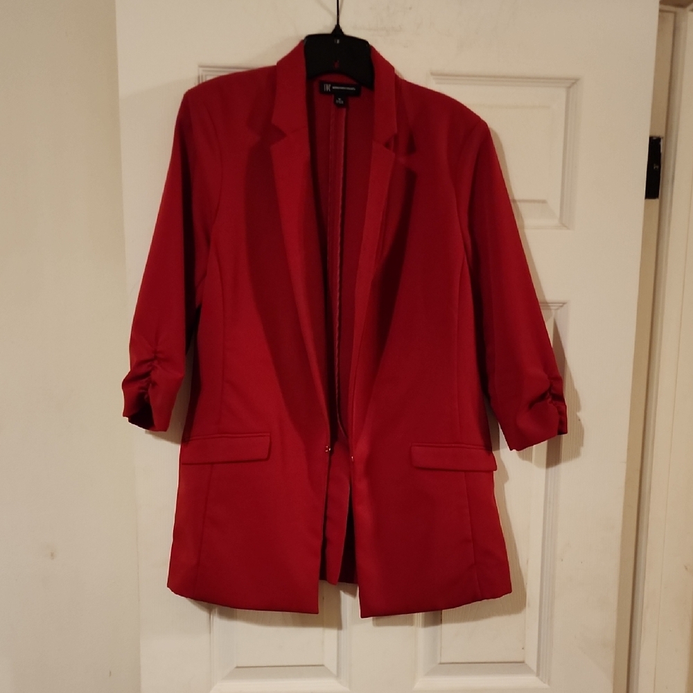 INC International Concepts Vibrant Red Blazer